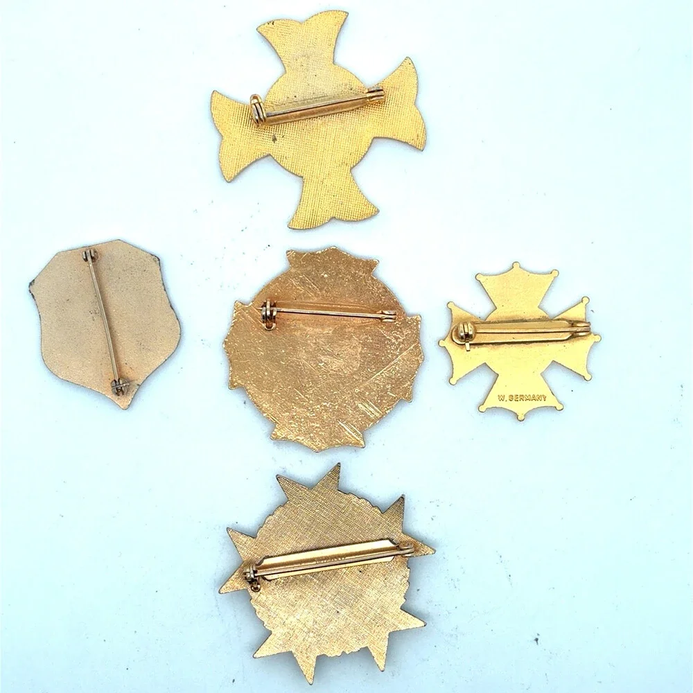 Vintage 1970's 1980's Krewe Of Rex Mardi Gras Ladies Lot Of Five Ducal Pins